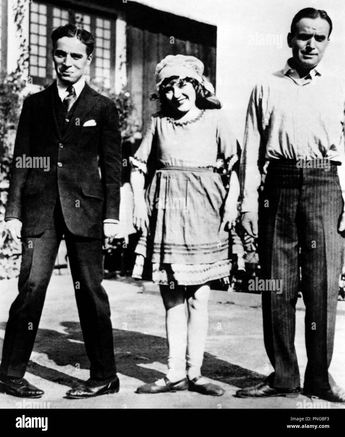 DOUGLAS FAIRBANKS; Mary Pickford; Charlie Chaplin. Foto Stock