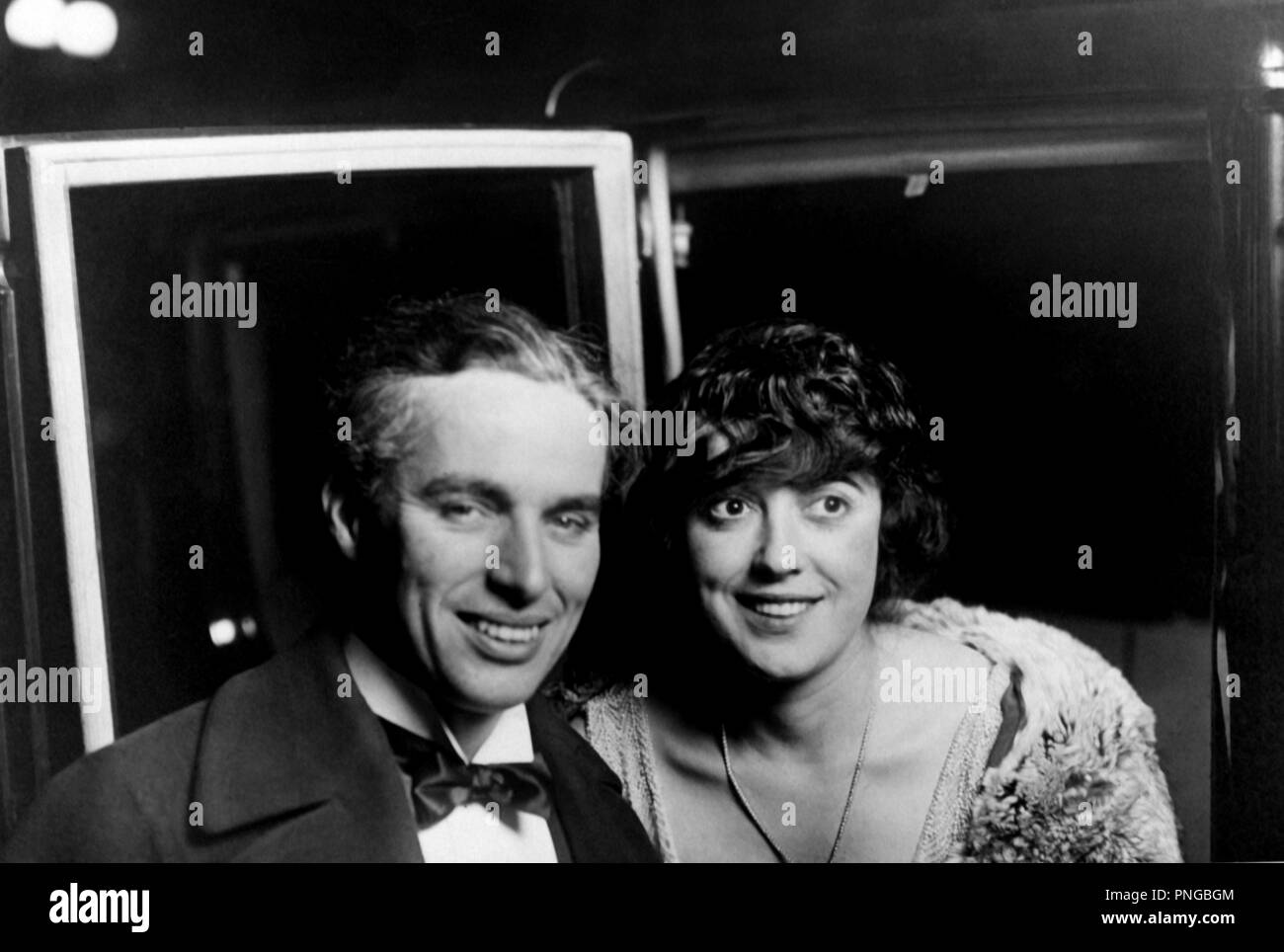 MABEL NORMAND; Charlie Chaplin. Foto Stock