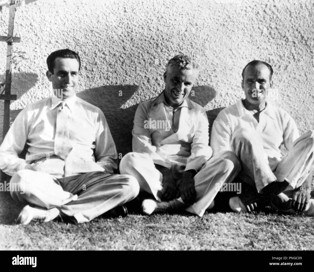 DOUGLAS FAIRBANKS; Charlie Chaplin; Harold Lloyd. Foto Stock