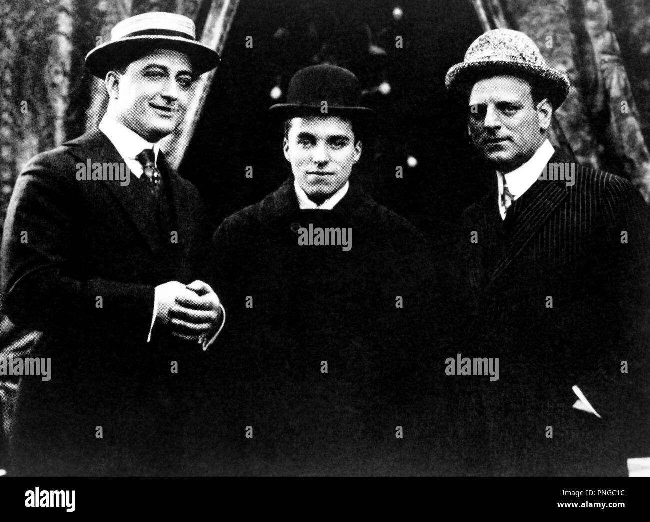 CHARLIE CHAPLIN; Francesco X. BUSHMAN. Foto Stock