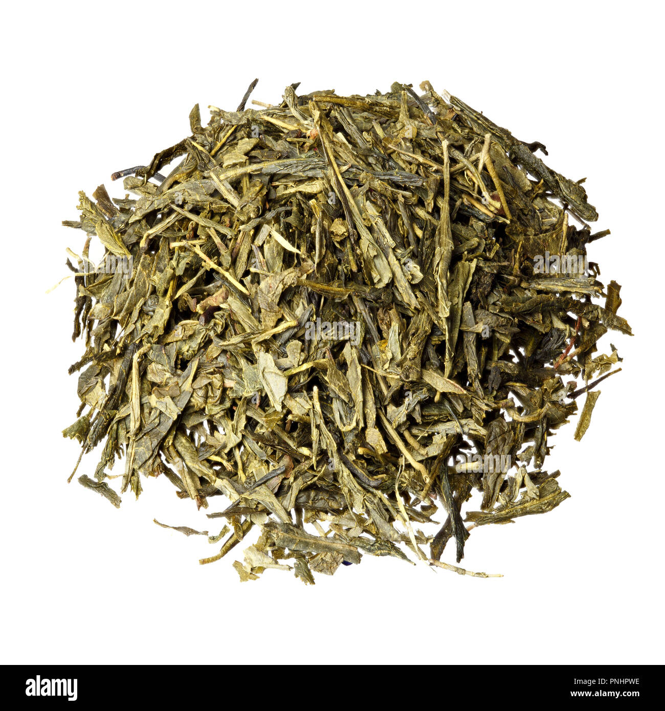 Sencha tè base mix isolato. Foto ad alta risoluzione. Foto Stock