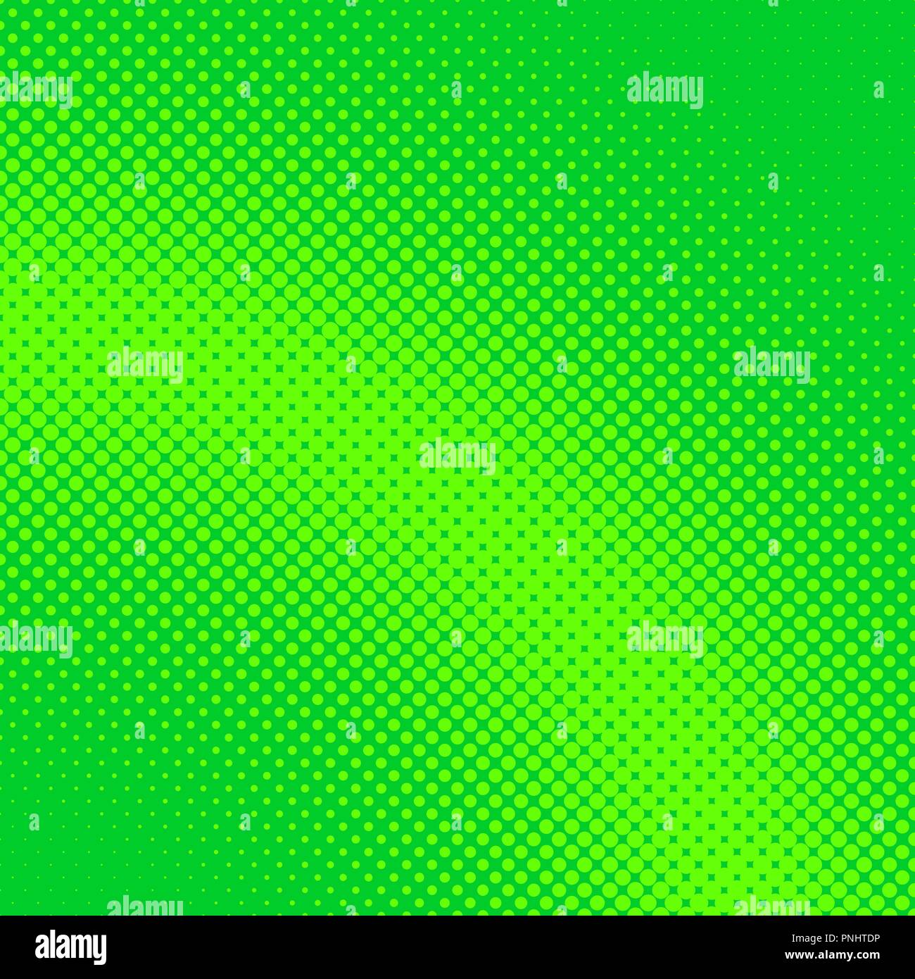 Verde astratta geometrica del cerchio di halftone background pattern da punti Illustrazione Vettoriale