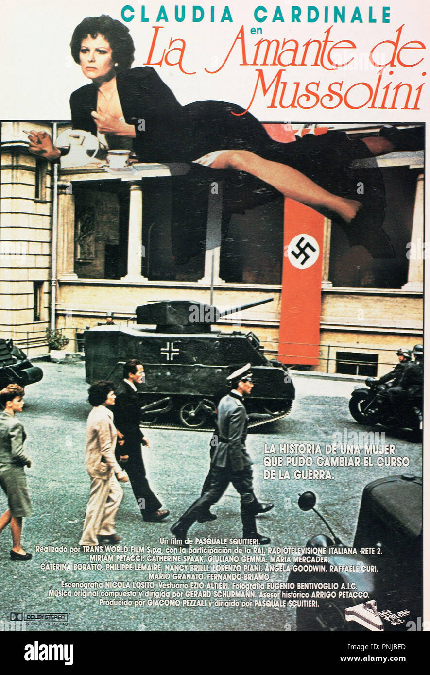 Pellicola originale titolo: CLARETTA. Titolo inglese: Claretta Petacci. Anno: 1984. Direttore: PASQUALE SQUITIERI. Credito: RAI / Album Foto Stock