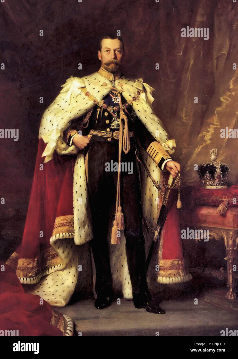 Fildes Sir Samuel Luke - George V del Regno Unito Foto Stock