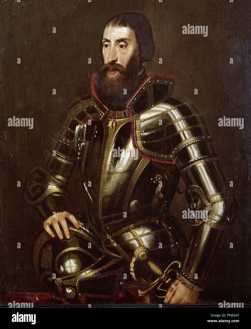 Ferdinando I d'Austria (1503-1564). L'imperatore del Sacro Romano Impero. Hasburg dinastia. Madrid, Convento di Royal Barefoot monache (Convento de las Descalzas Reales). Autore: MOR, Antonis. Posizione: Descalzas Reales-COLECCION. MADRID. Spagna. Foto Stock