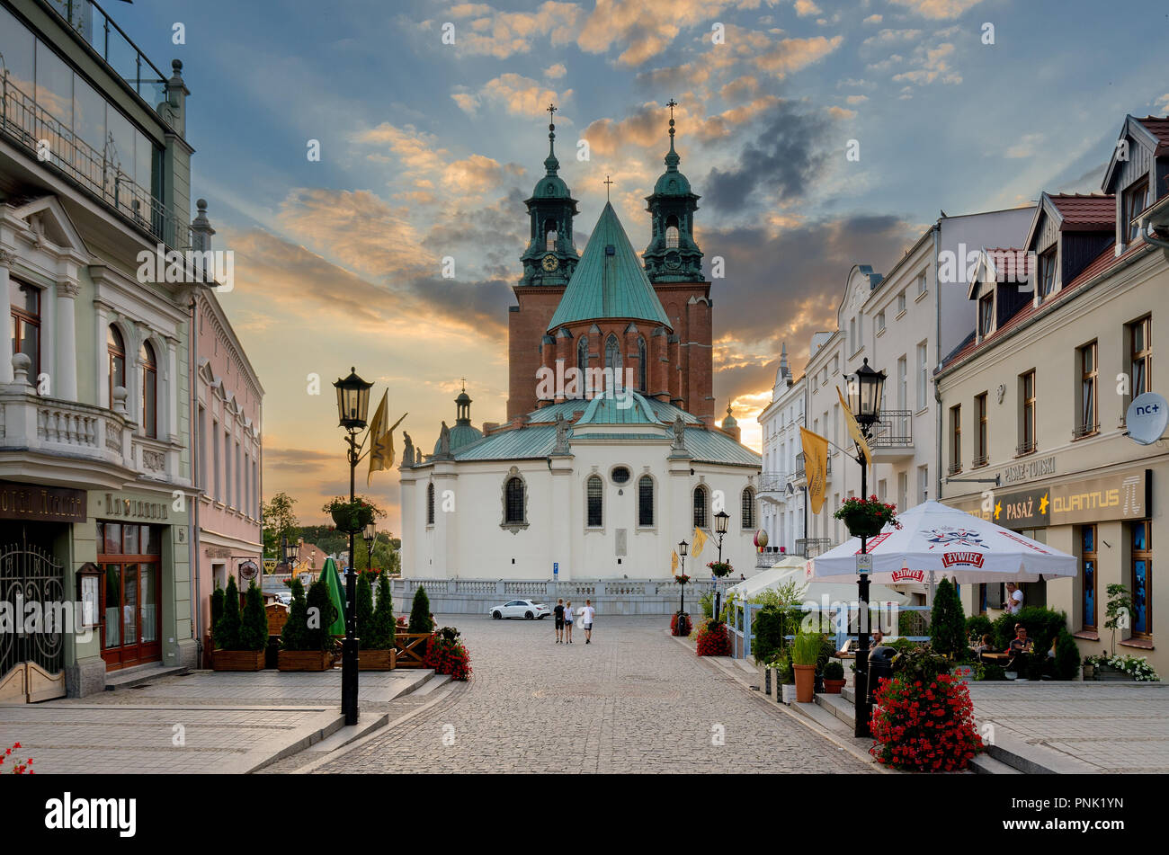 Gniezno, Grande Polonia provincia, Polonia. Il Royal Gniezno Cathedral. Foto Stock