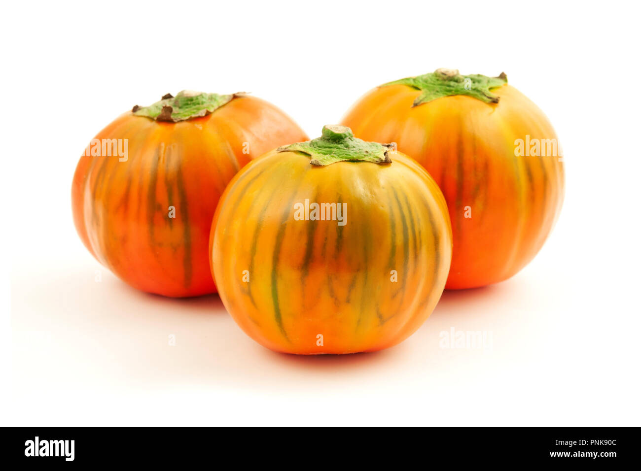 Rossa italiana (melanzana melanzana di rotonda su sfondo bianco Foto Stock