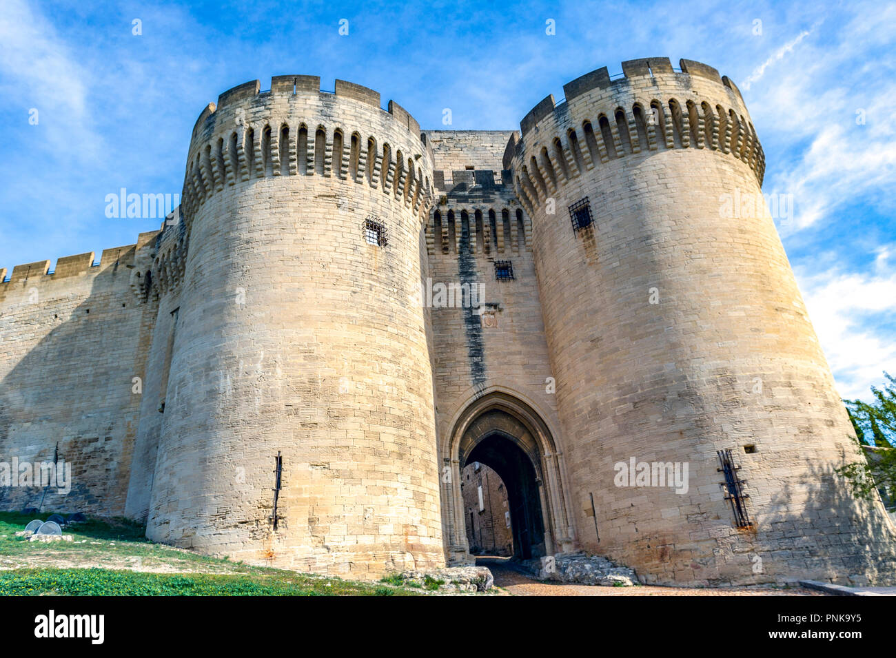 La Francia. Gard (30). Villeneuve-Les-Avignon. Il Forte Sant'Andrea. Sponsorizzato da Philippe le Bel alla fine del XIII secolo, il lavoro è stato realizzato solo in Foto Stock