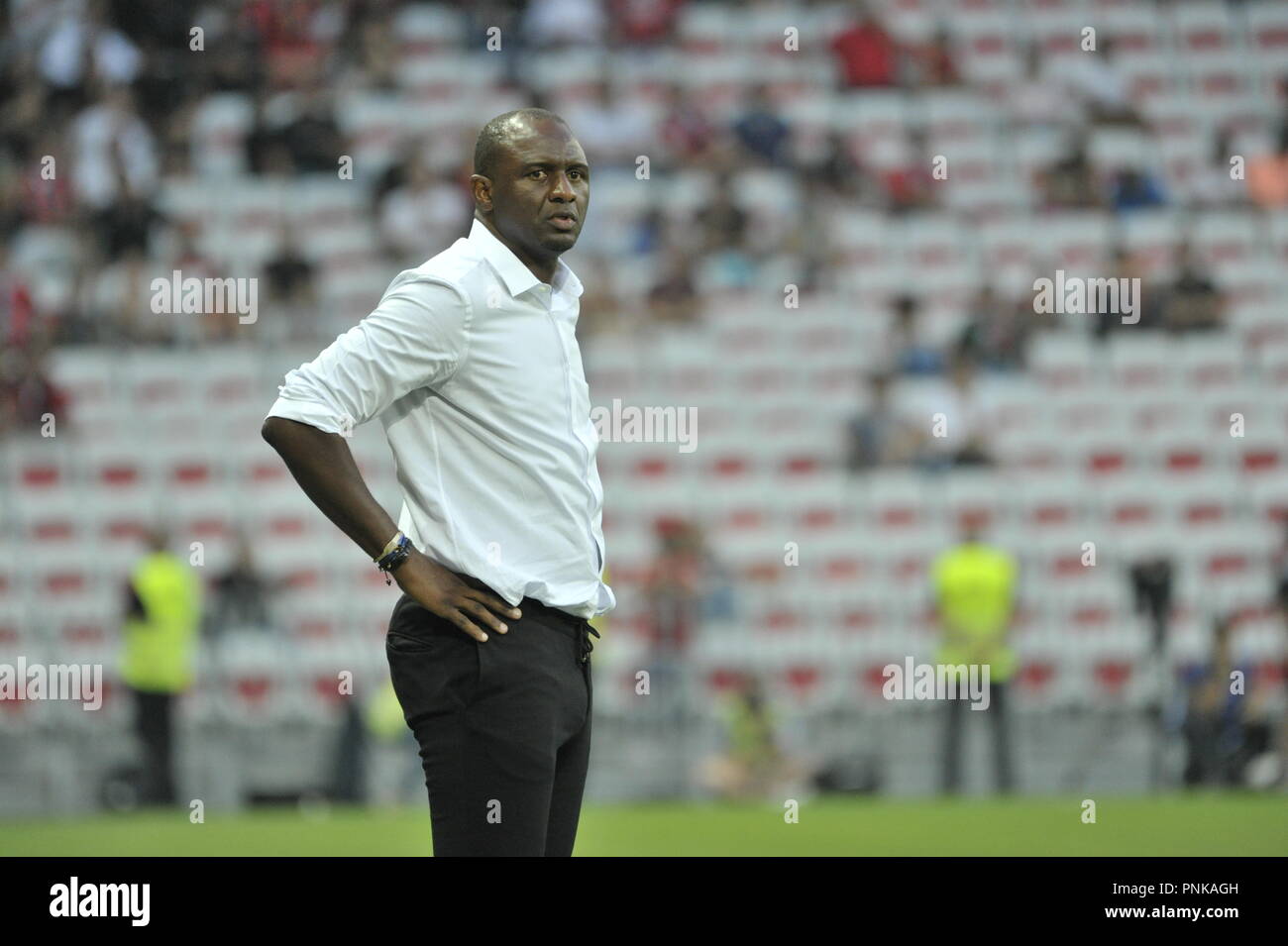 Patrick Vieira (pullman di OGC Nizza) Foto Stock