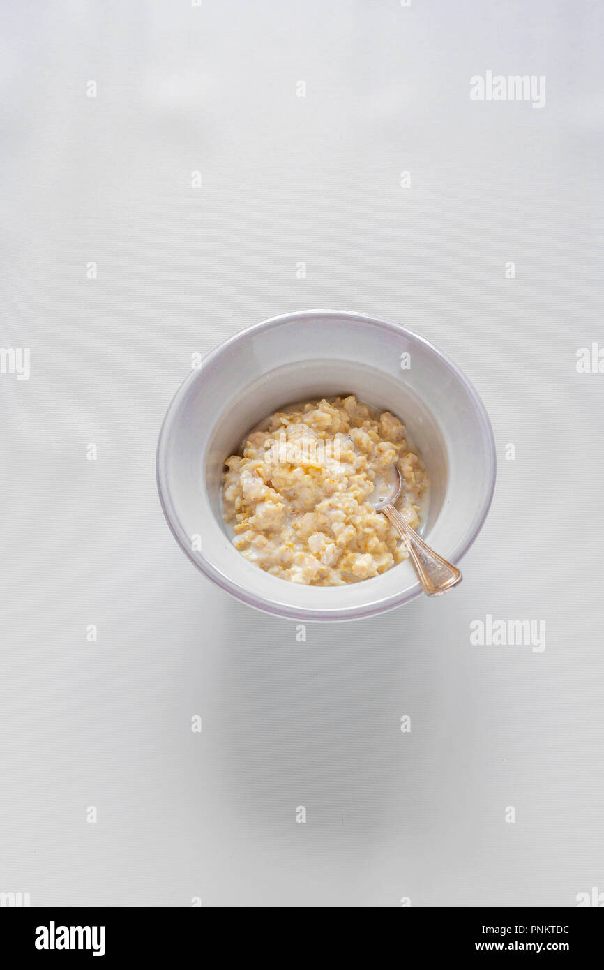 Porridge di fiocchi d'avena Foto Stock