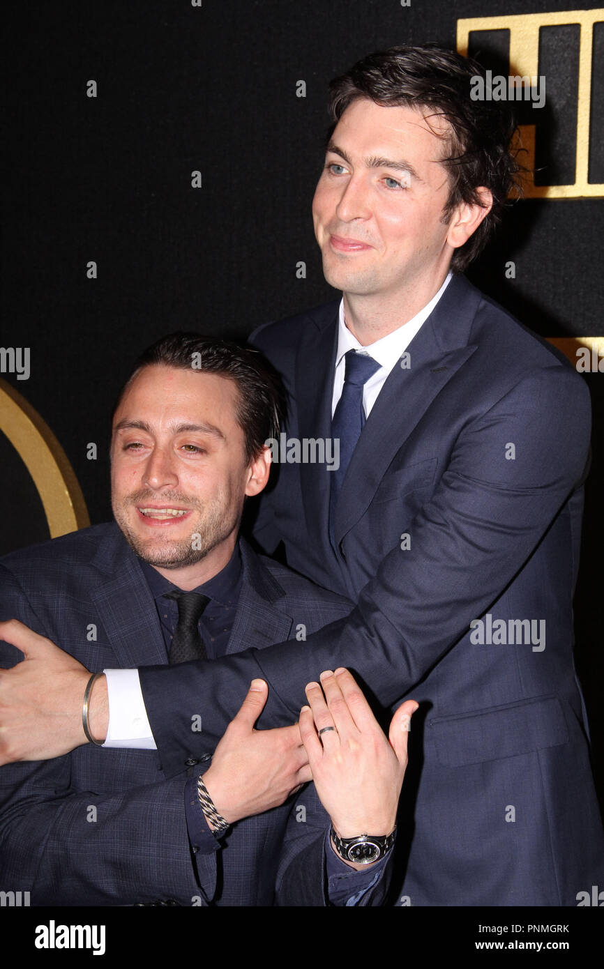 Kieran Culkin e Nicholas Braun al 2018 HBO Emmy After Party. Tenuto presso il Pacific Design Center di Los Angeles, CA, 17 settembre 2018. Foto di: R.Anthony / PictureLux Foto Stock