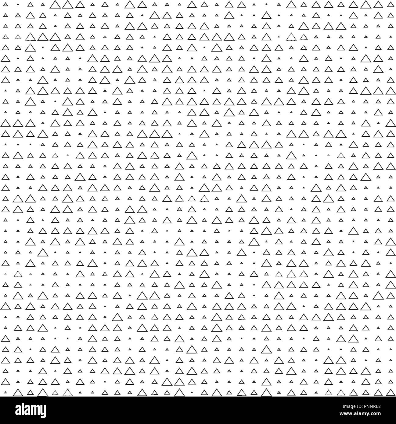 Triangolo di halftone pattern sfondo vettoriale in formato eps 10 Illustrazione Vettoriale