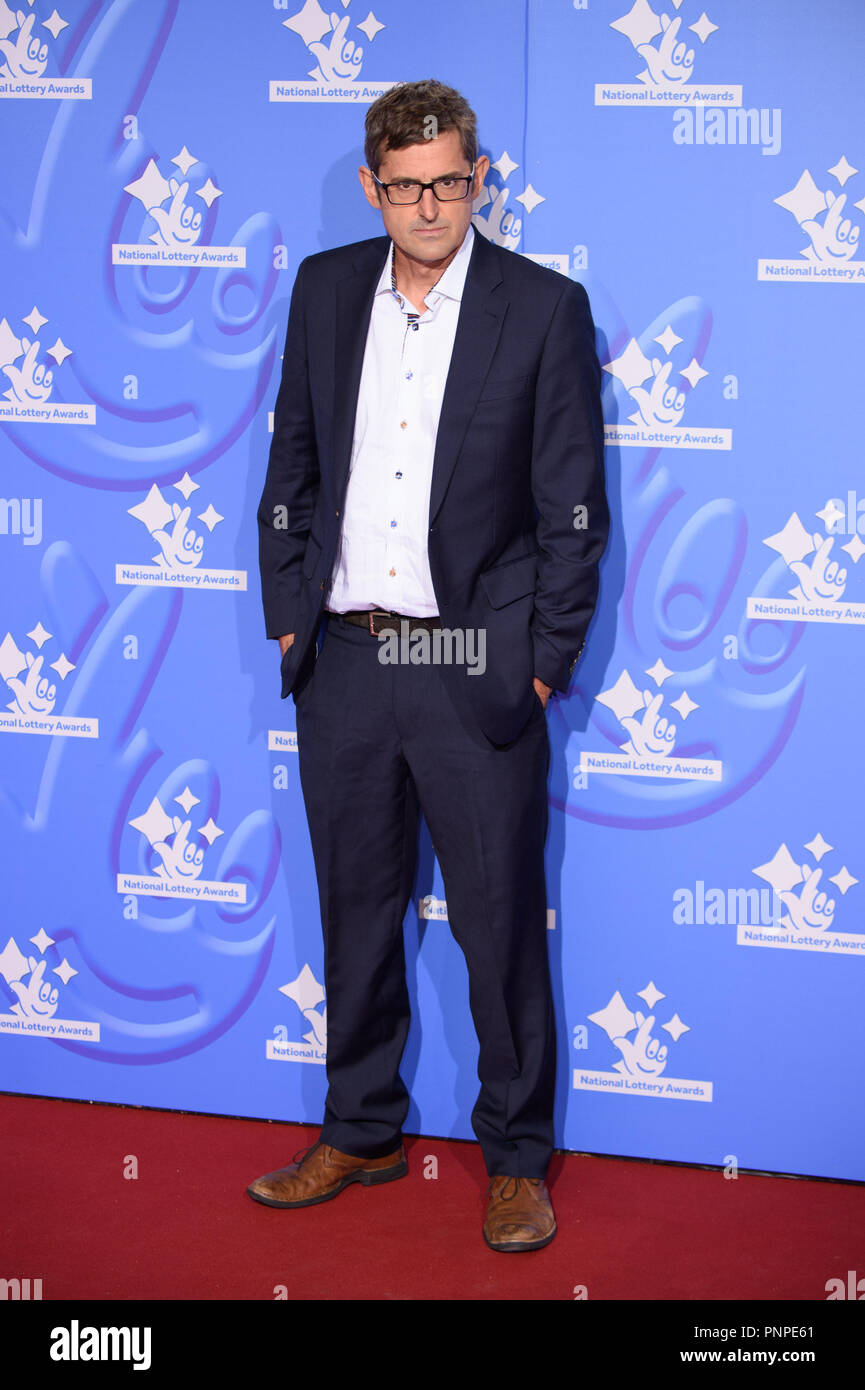 Londra, Regno Unito. 21 set 2018. Louis Theroux presso la lotteria nazionale Awards 2018 presso il Centro Televisivo della BBC a Londra. Immagine: Steve Vas/Featureflash Credito: Paul Smith/Alamy Live News Foto Stock