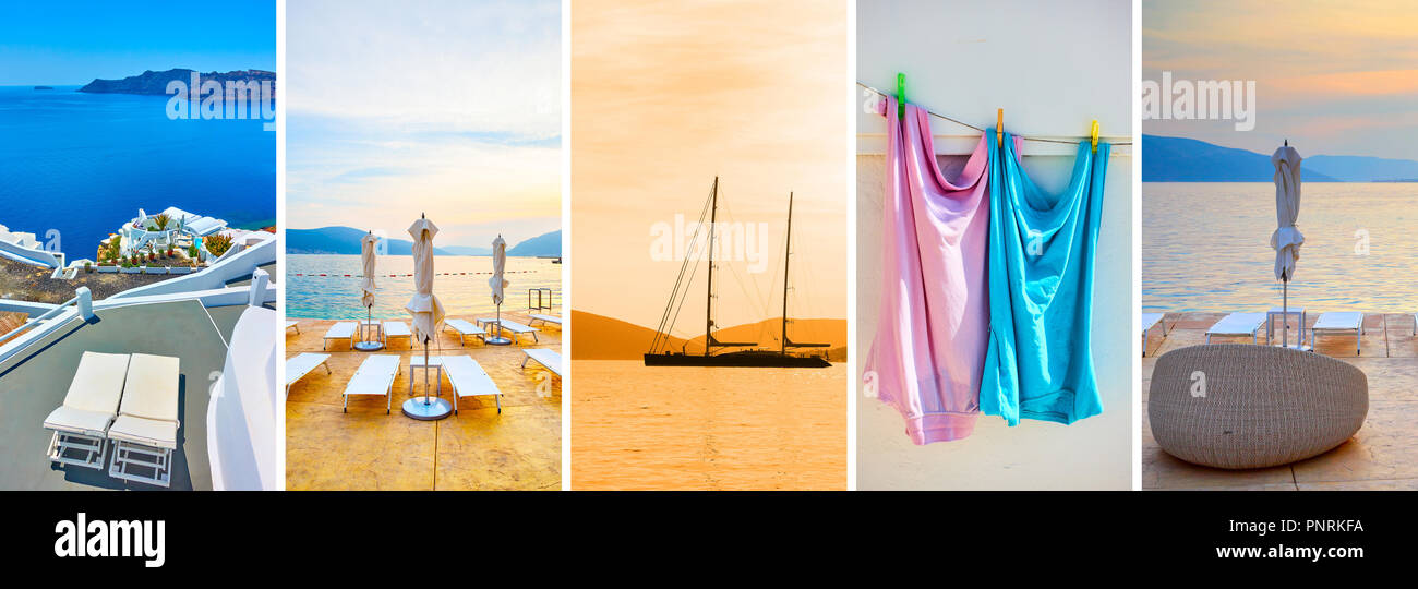 Sea Resort -- serie di HD 16:9 sfondi dello schermo per smartphone Foto Stock