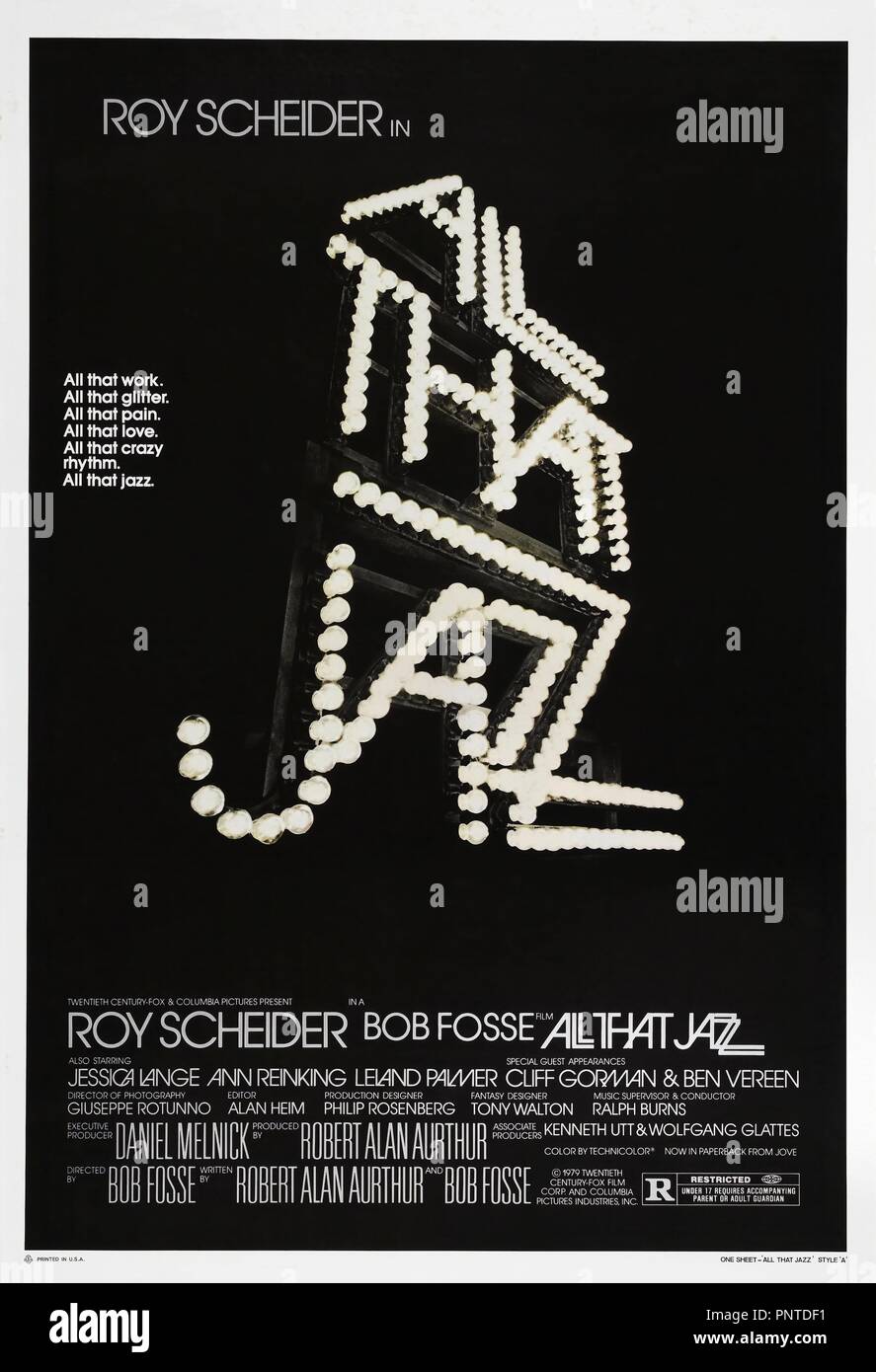 Pellicola originale titolo: tutto ciò che il jazz. Titolo inglese: tutto ciò che il jazz. Anno: 1979. Direttore: BOB FOSSE. Credito: COL/TCF / Album Foto Stock