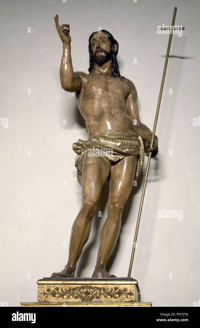 CRISTO RESUCITADO - SIGLO XVI. Autore: HERNANDEZ JERONIMO. Posizione: Iglesia de la Magdalena. Sevilla. Siviglia. Spagna. Foto Stock