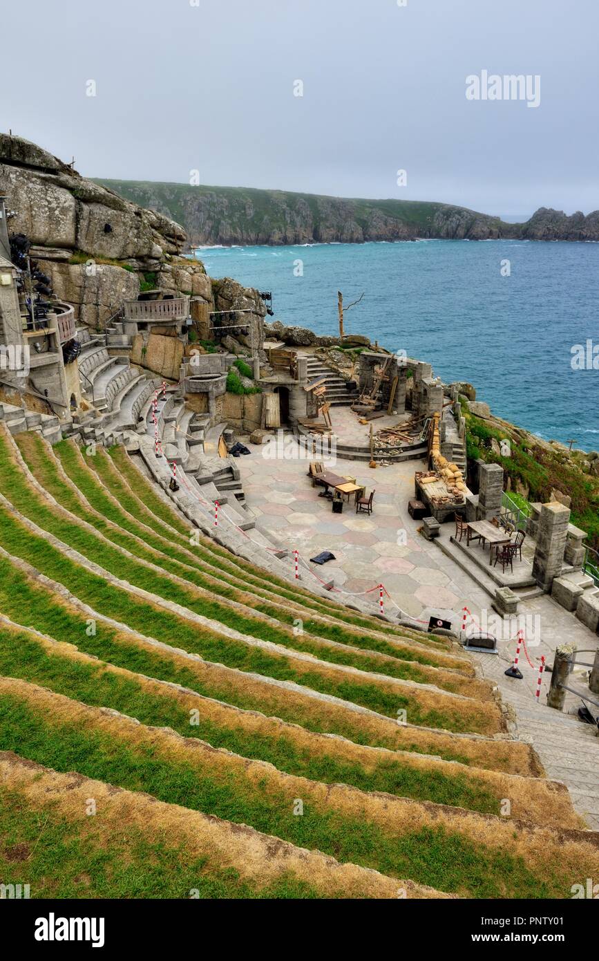 Il Teatro Minack,Porthcurno, Penzance, Cornwall.Inghilterra,UK Foto Stock