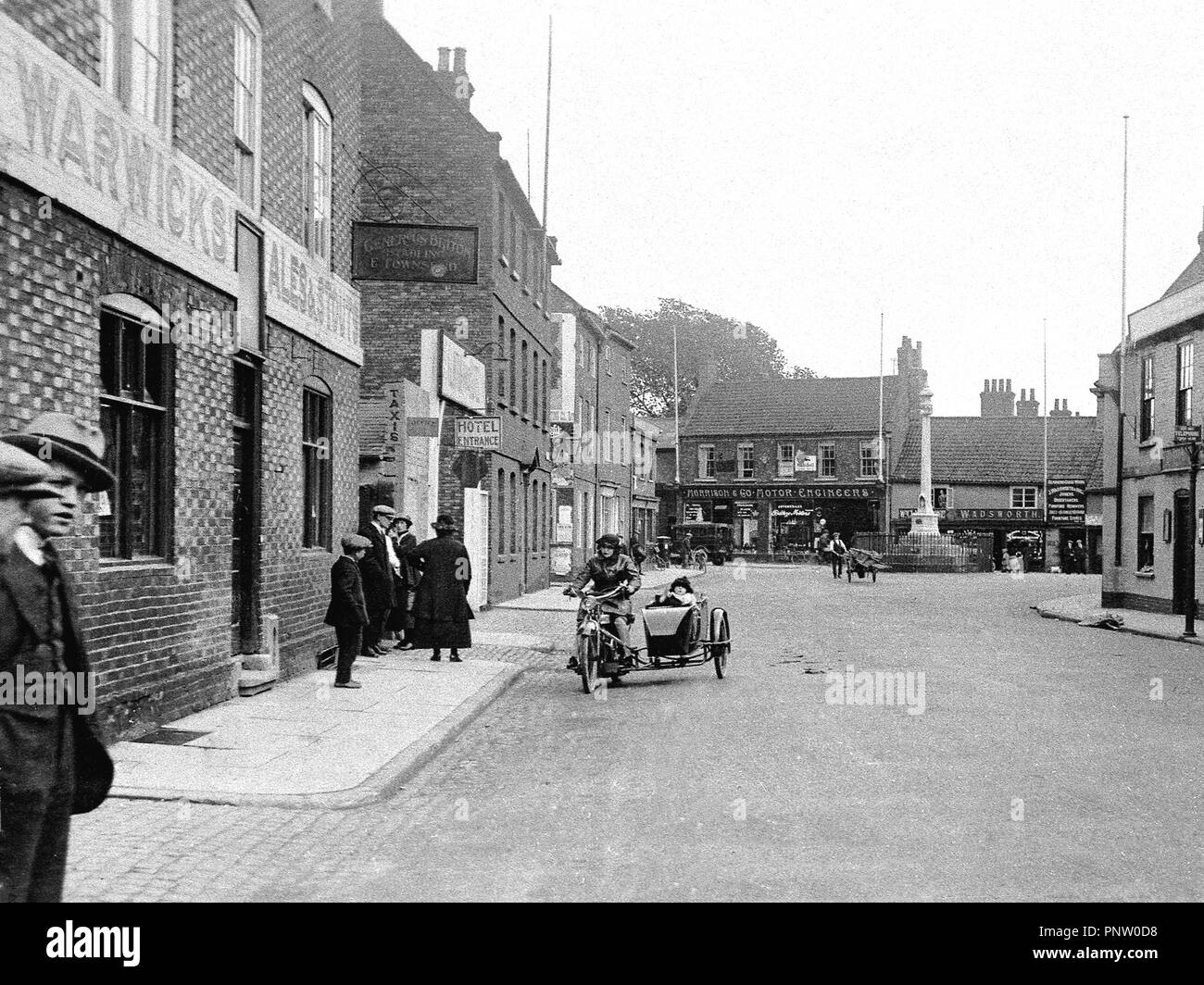 Lombard Street, Newark, primi 1900s Foto Stock