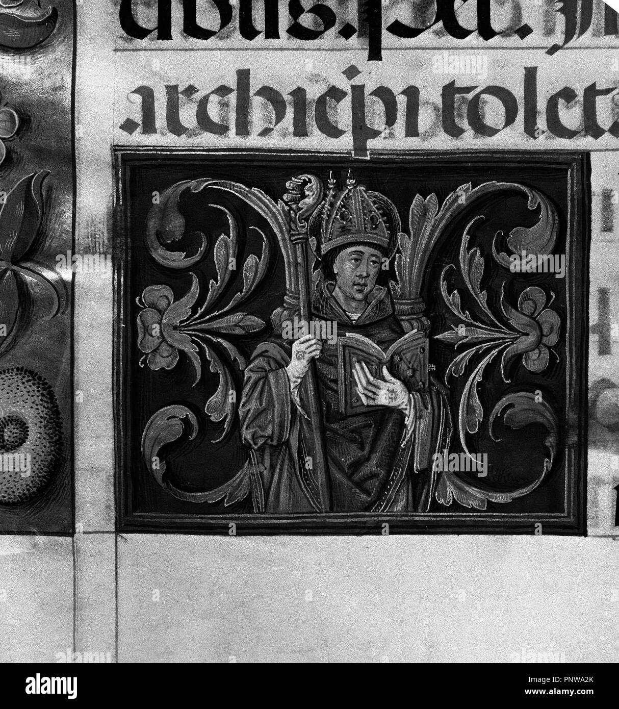 MISAL DEL CARDENAL CISNEROS - MINIATURA DE SAN JULIAN - SIGLO XVI. Posizione: Biblioteca Nacional-COLECCION. MADRID. Spagna. Foto Stock