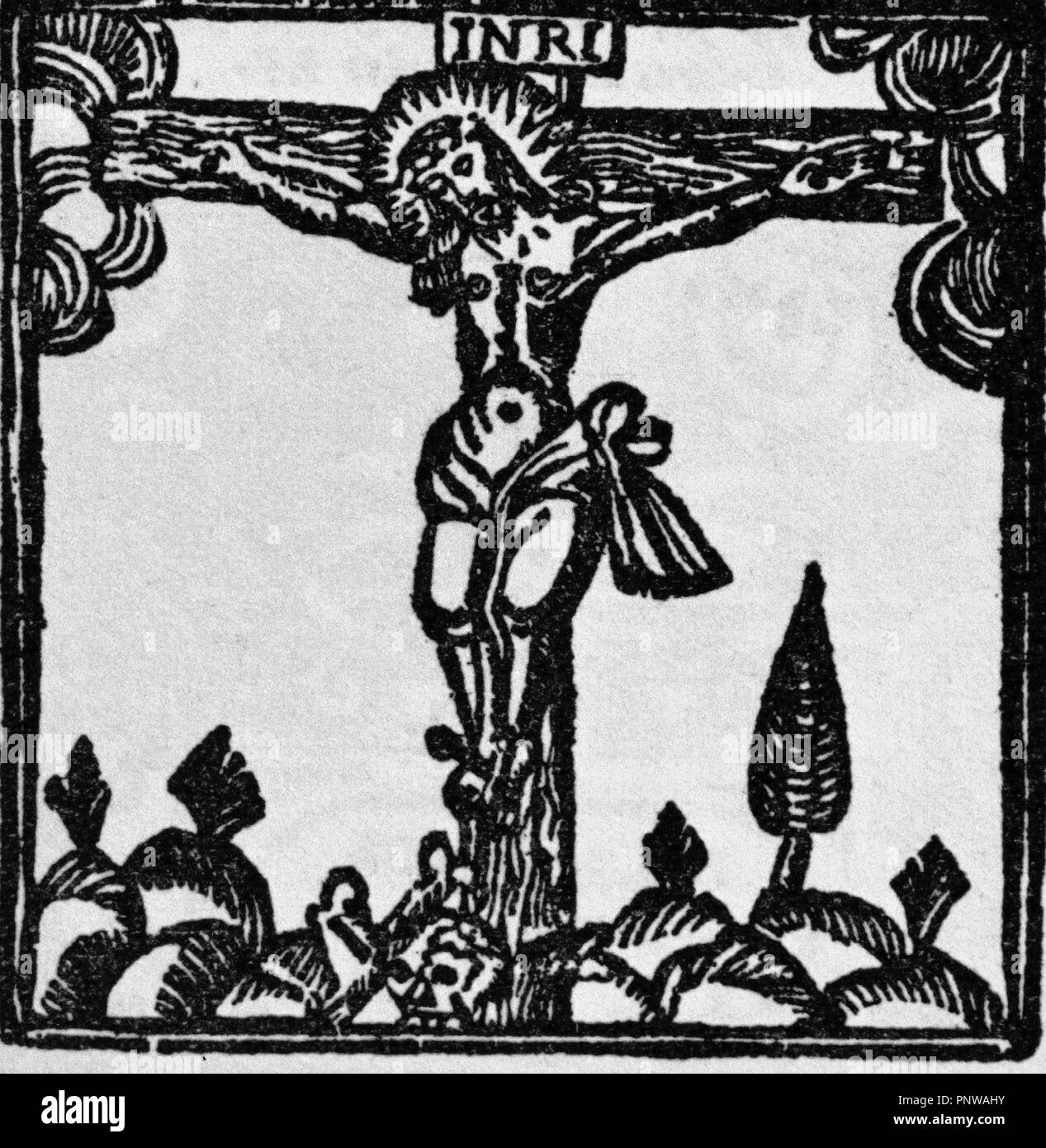 TESTAMENTO O ULTIMA VOLUNTAD DEL ALMA - siglo XVI - PUBLICADA EN MEXICO POR LA VIUDA DE BERNARDO CALDERON EN 1656. Autore: BORROMEO, Charles. Posizione: Biblioteca Nacional-COLECCION. MADRID. Spagna. Foto Stock