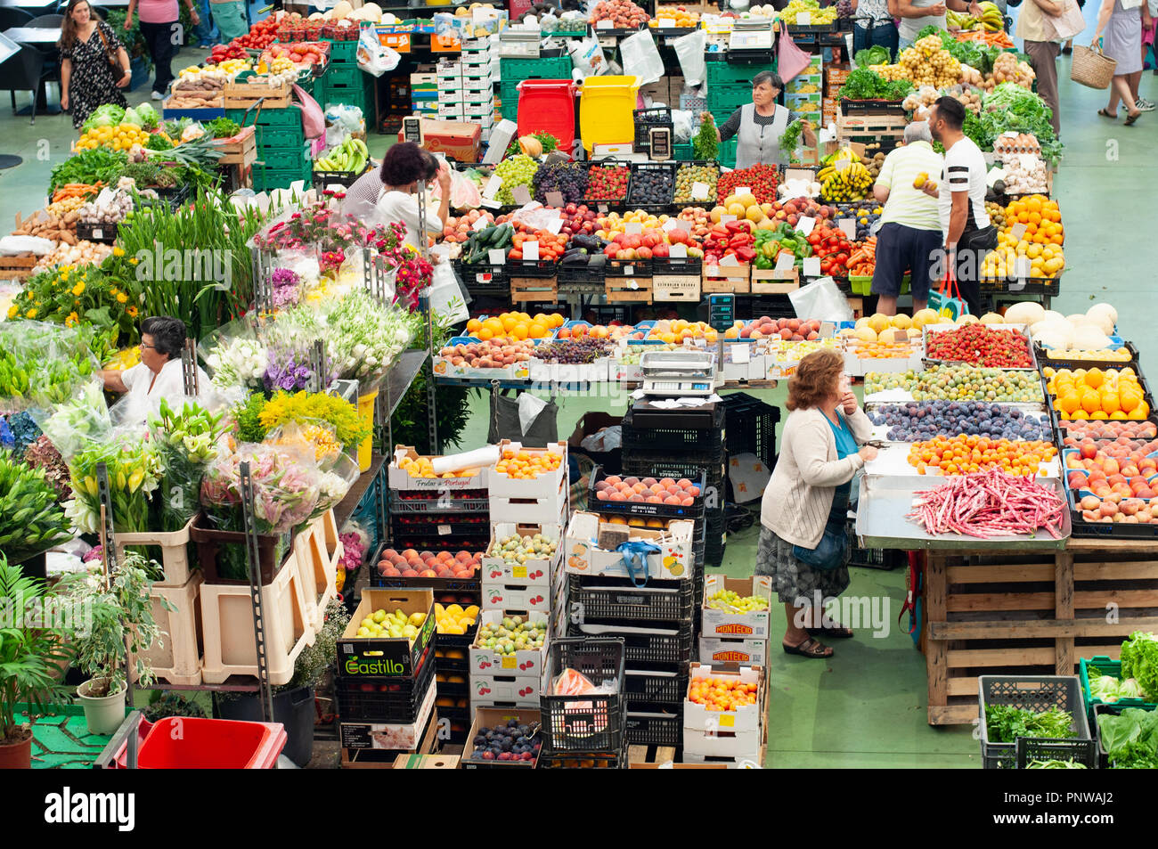 Cascais Village Market Square Foto Stock