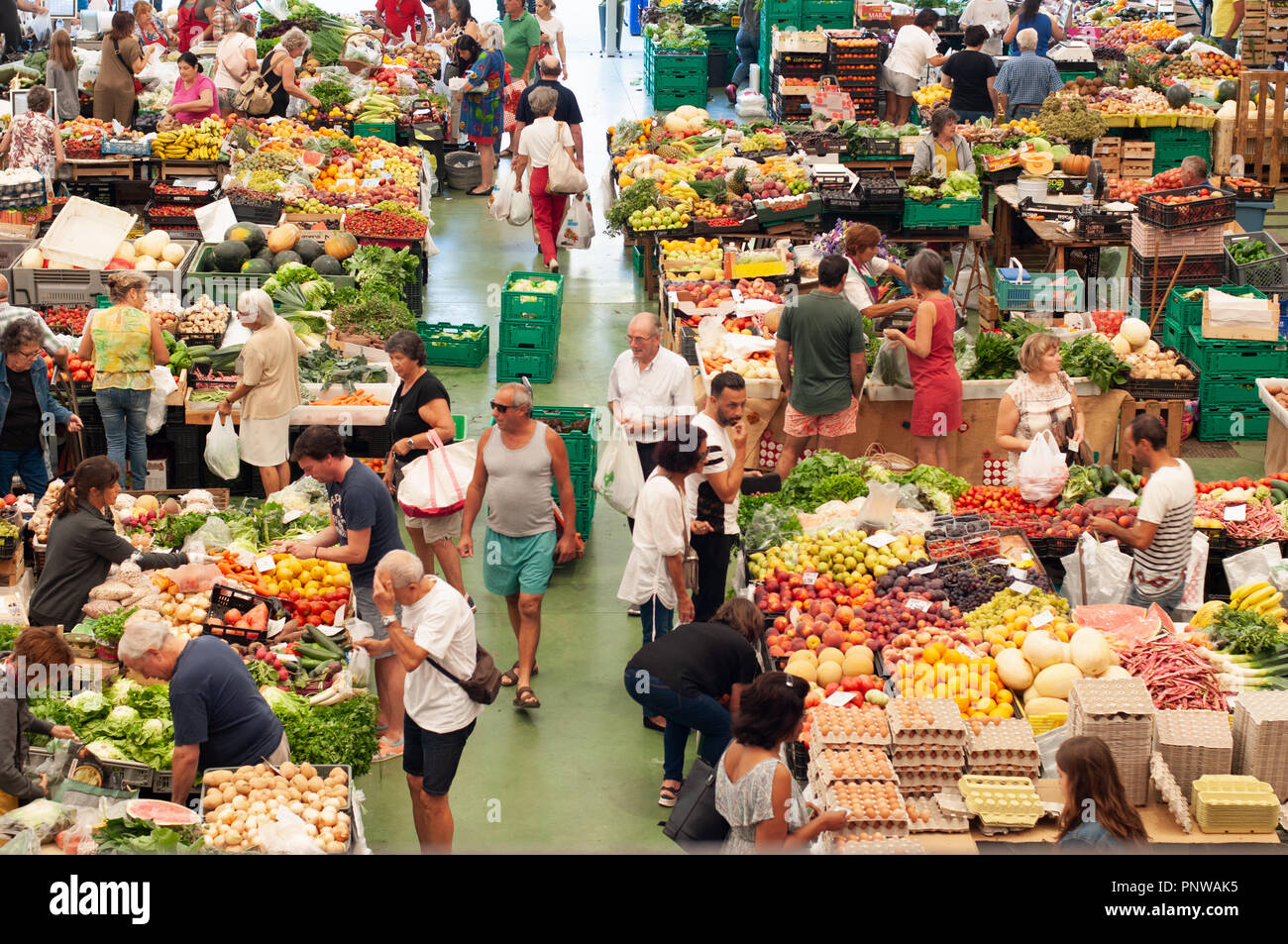 Cascais Village Market Square Foto Stock