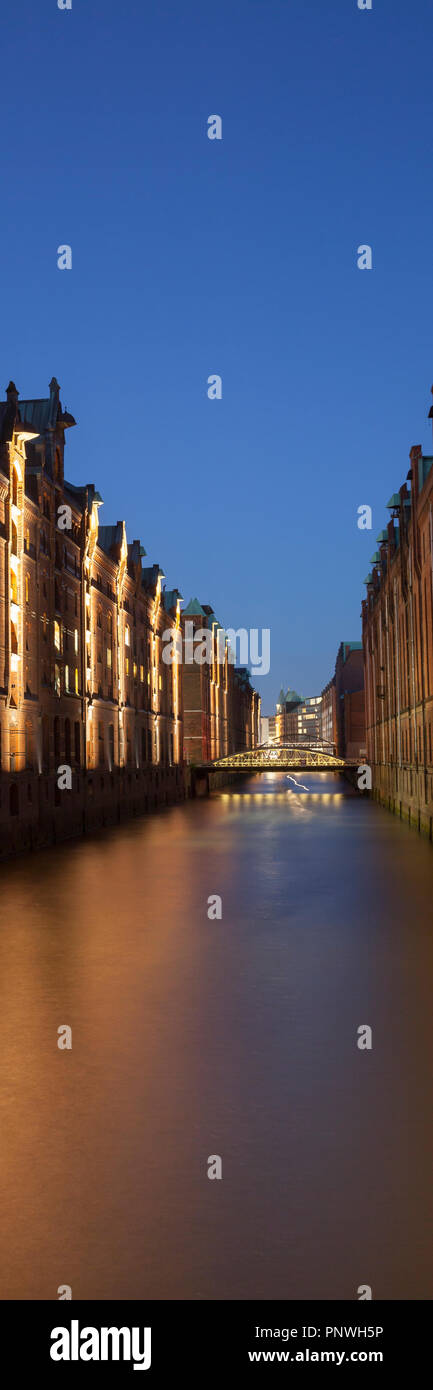 Magazzini, Amburgo, Germania, Europa Foto Stock
