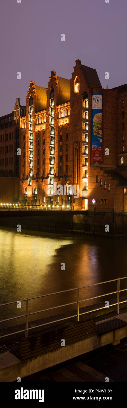 Magazzini, Amburgo, Germania, Europa Foto Stock