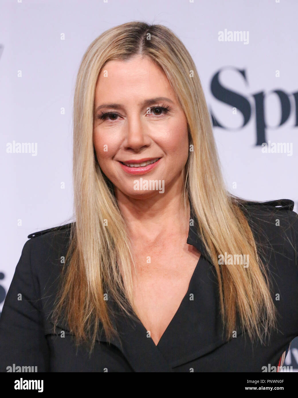 New York, NY - 21 Settembre 2018: Mira Sorvino assiste la terza stagione Premiere di avvio durante il Tribeca TV Festival a molla Studios Foto Stock