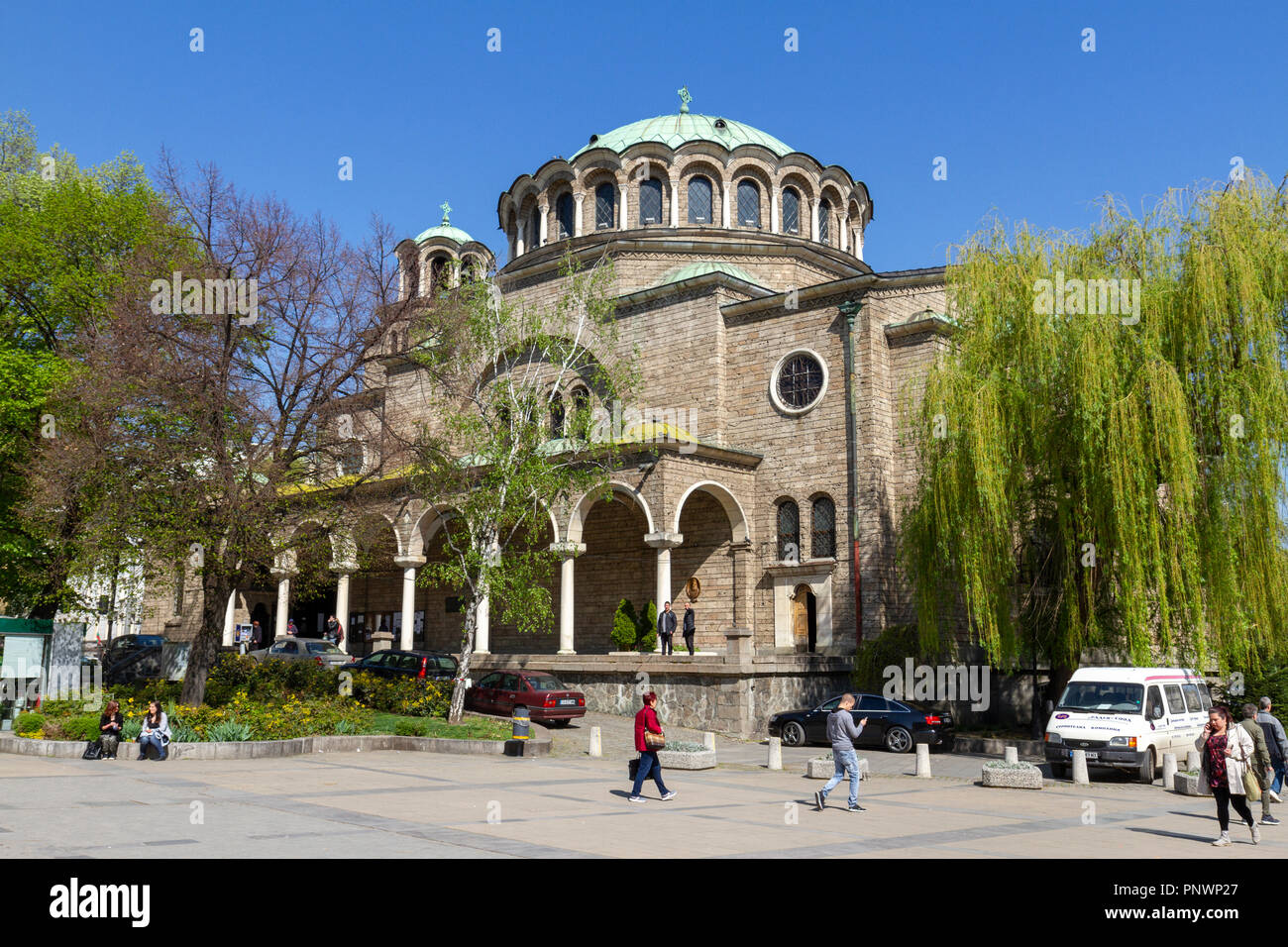 San Kyriaki (St. Chiesa Nedelya) Chiesa cattedrale, Sofia, Bulgaria. Foto Stock
