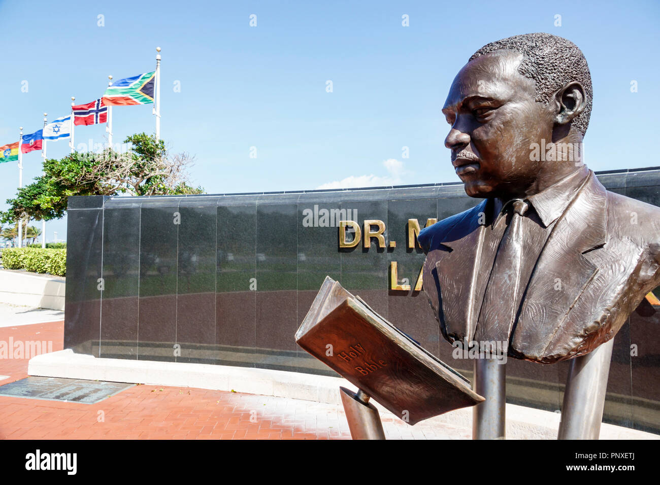 West Palm Beach Florida, Dr Martin Luther King Jr. Landmark Memorial, Currie Park, FL180212002 Foto Stock