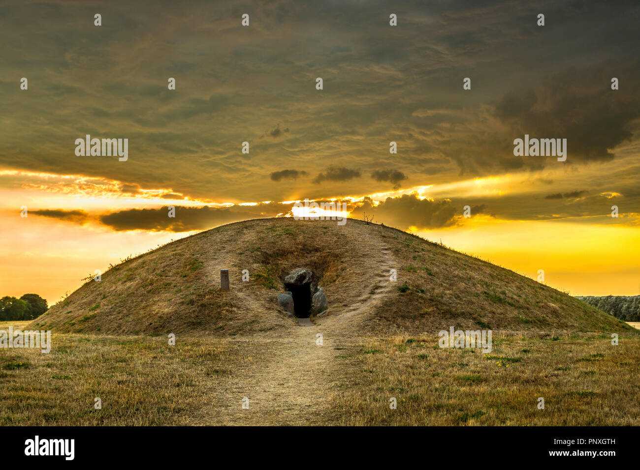 Re Asger il Tumulo Møn, Danimarca Foto Stock