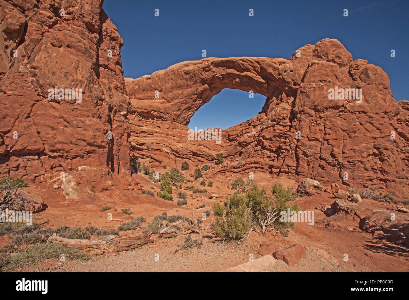 La finestra del Nord, il Parco Nazionale di Arches Foto Stock