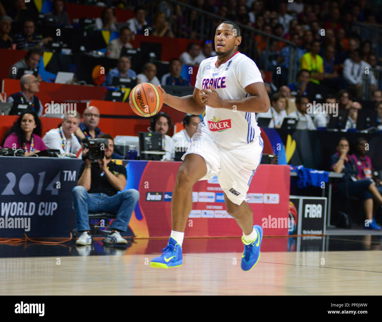 Boris Diaw. Francia squadra nazionale di basket. La FIBA World Cup Spagna 2014 Foto Stock