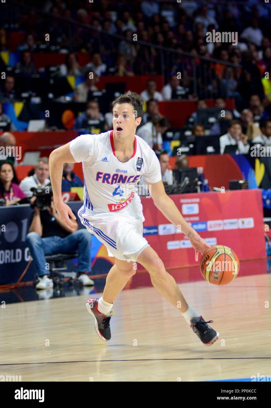 Thomas Heurtel. Francia squadra nazionale di basket. La FIBA World Cup Spagna 2014 Foto Stock
