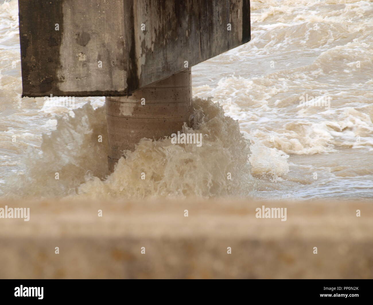 Lampeggiano le inondazioni nel nord Texas Foto Stock