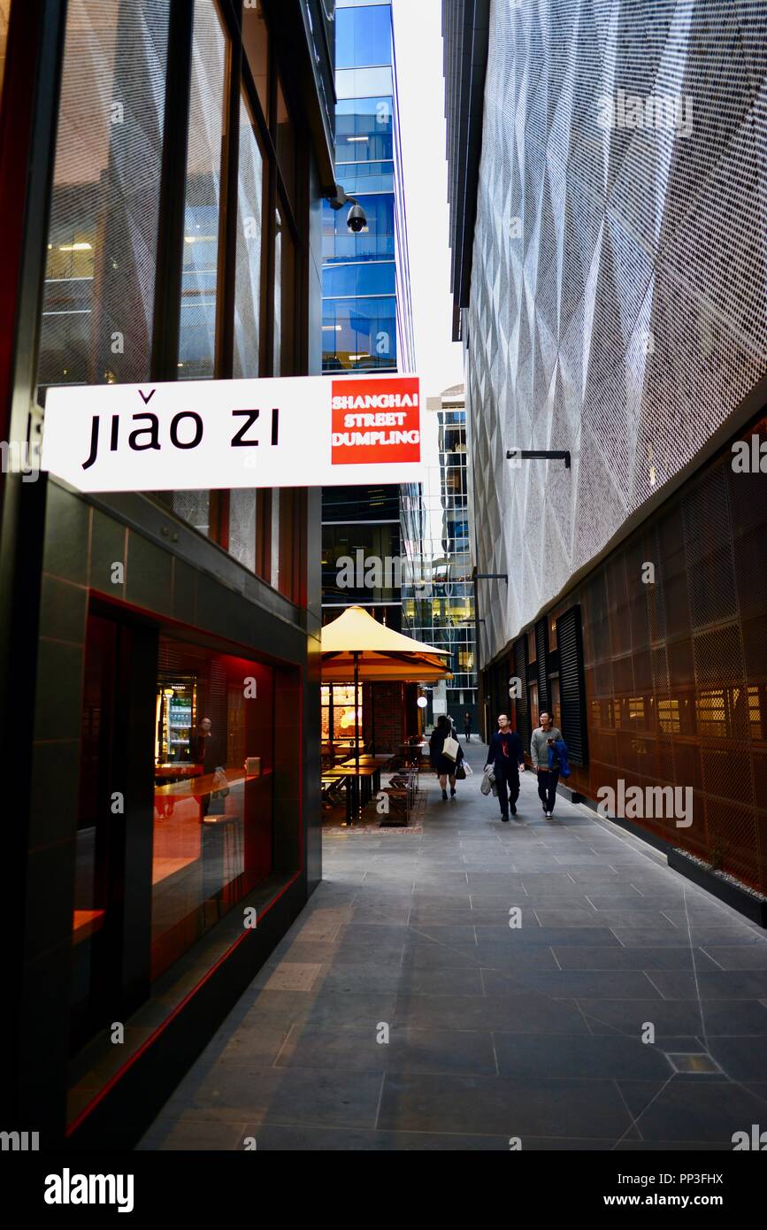 Jiao zi ristorante, Melbourne VIC, Australia Foto Stock