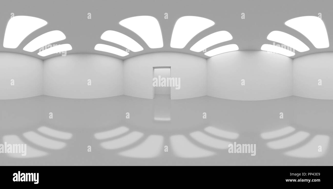 HDRI environment map, astratto panorama sferica sfondo, interno della sorgente di luce (rendering 3D rendering) Foto Stock