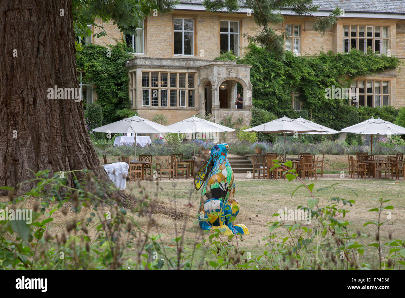 Stragi di Manor House, Lower Slaughter; Cotswolds; Inghilterra; Regno Unito Foto Stock