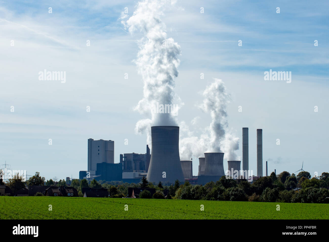 Il Carbone di RWE Power Station, RWE Kohlekraftwerk Foto Stock