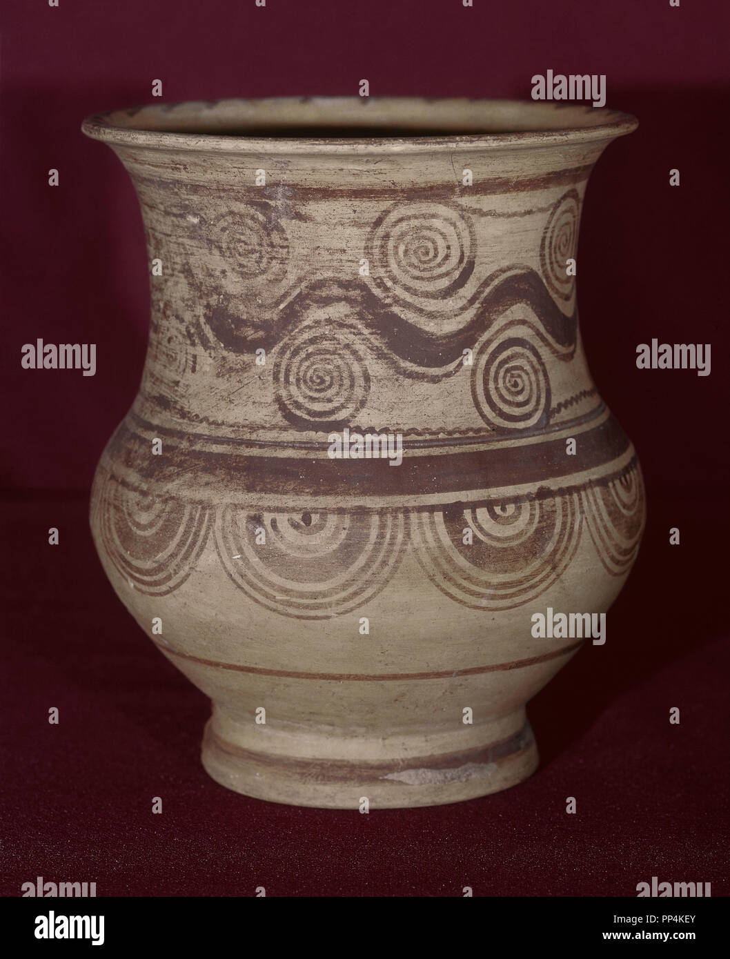 CERAMICA IBERICA-S III AC-PROC CABECICO NECROPOLI DEL TESORO-VERDOLAY(MURCIA). Posizione: MUSEO ARQUEOLOGICO-COLECCION. Spagna. Foto Stock