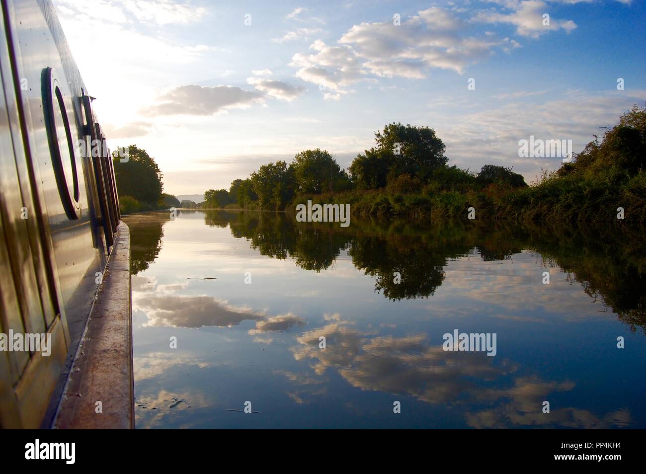 Mattina in Gloucester & Nitidezza Canal Foto Stock
