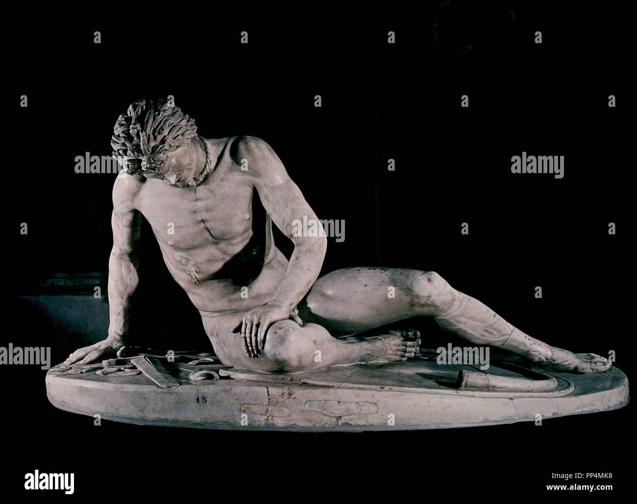 Galata morente. Marmo romana copia di un perduto scultura ellenistica dalla scuola Pergame. Firenze, i musei Capitolini. Posizione: Museo Capitolino. Roma. ITALIA. Foto Stock