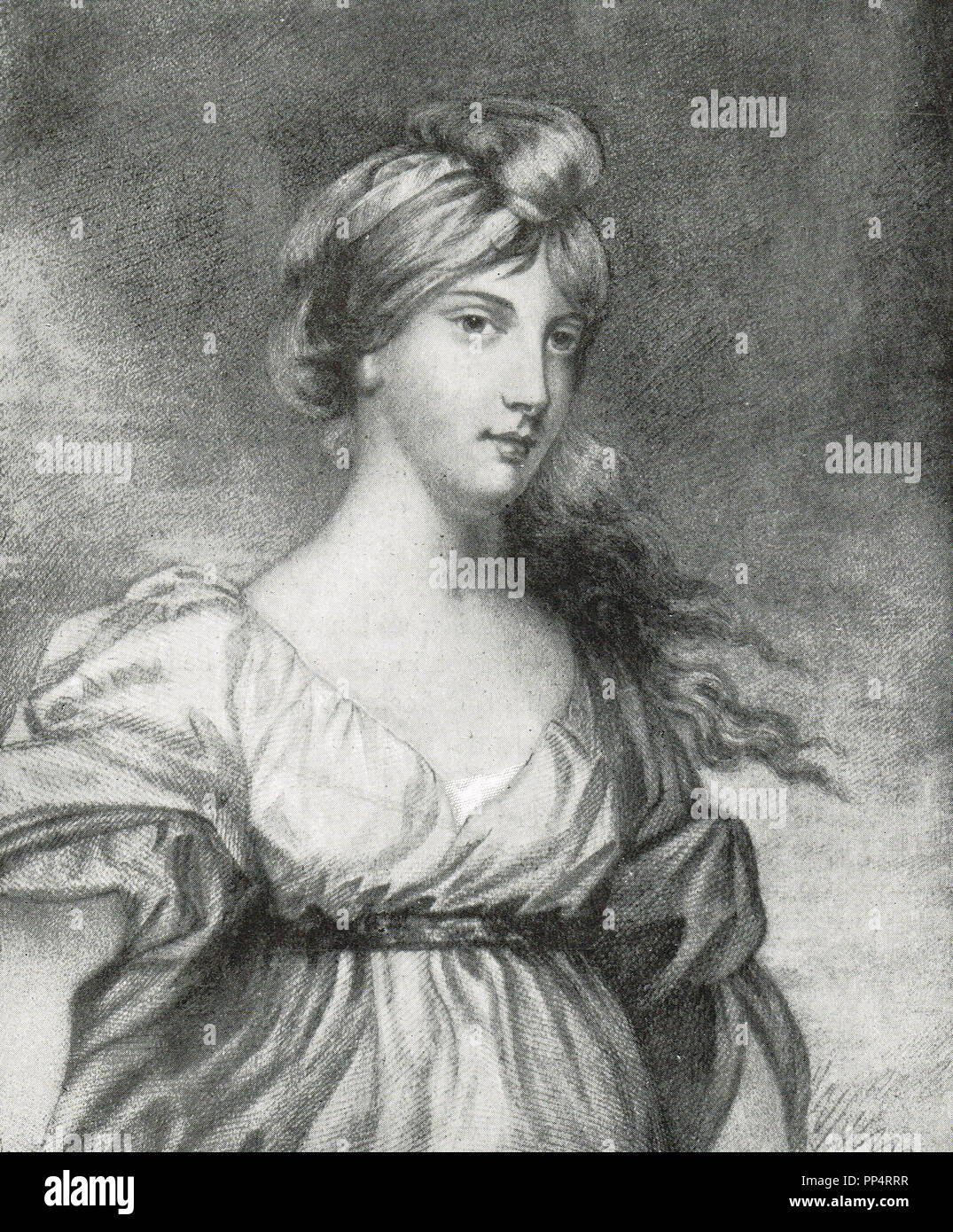 Signora Charlotte Susan Maria Bury (nee Campbell) romanziere inglese, che viene ricordato soprattutto in connessione con un diario illustrative dei tempi di George IV Foto Stock