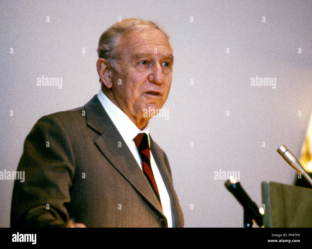 FRANCO MODIGLIANI economista italo-americano destinatario del premio Nobel in economia 1985 Foto Stock