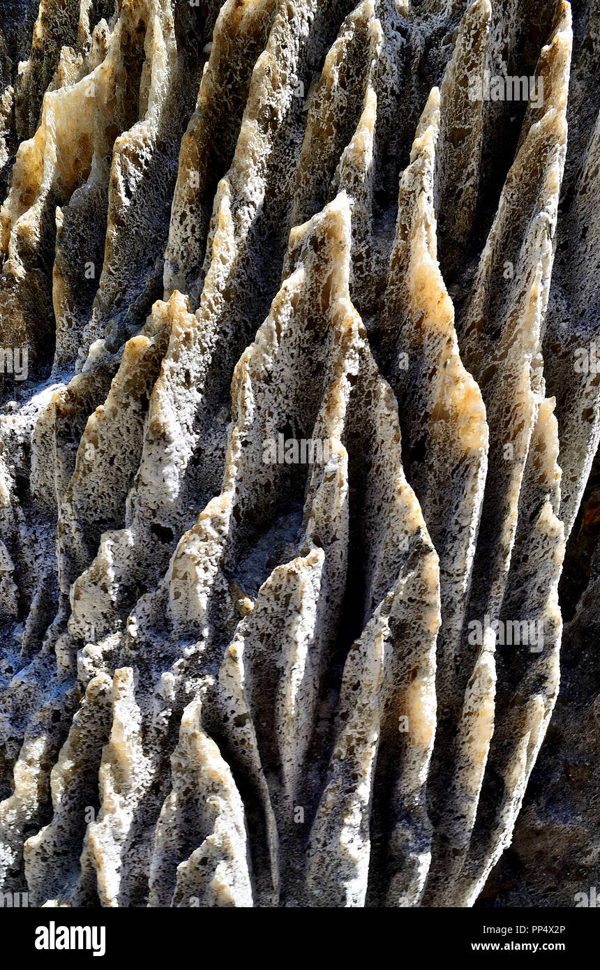 Texture della Montagna di sale di Sovata, Transilvania, Romania Foto Stock