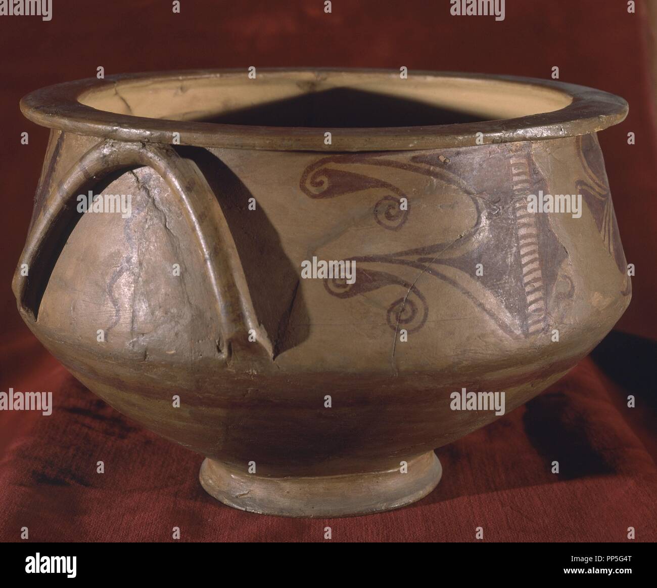 VASIJA IBERICA CON TEMA VEGETAL S III AC. Posizione: Instituto de estudios ILERDENSES. Lerida. Spagna. Foto Stock