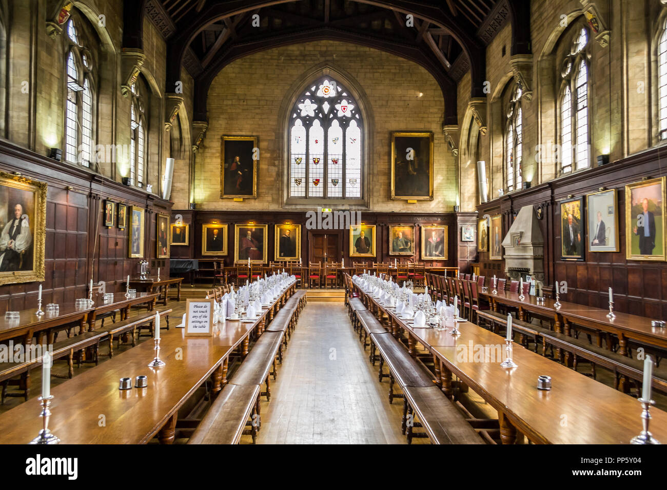 La grande hall al Balliol College Oxford Regno Unito Foto Stock
