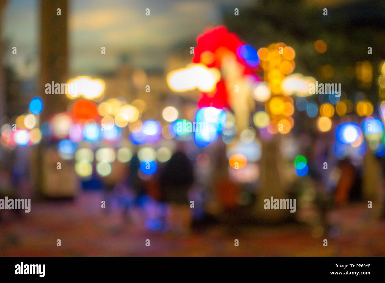 Abstract sfondo sfocato di Casino di Las Vegas città del Nevada negli Stati Uniti Foto Stock