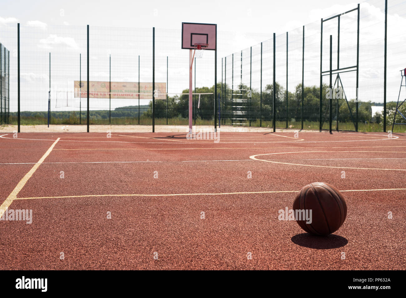 Outdoor Pallacanestro Foto Stock